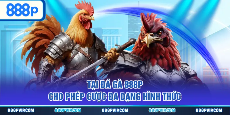 Tại Đá Gà 888P cho phép cược đa dạng hình thức